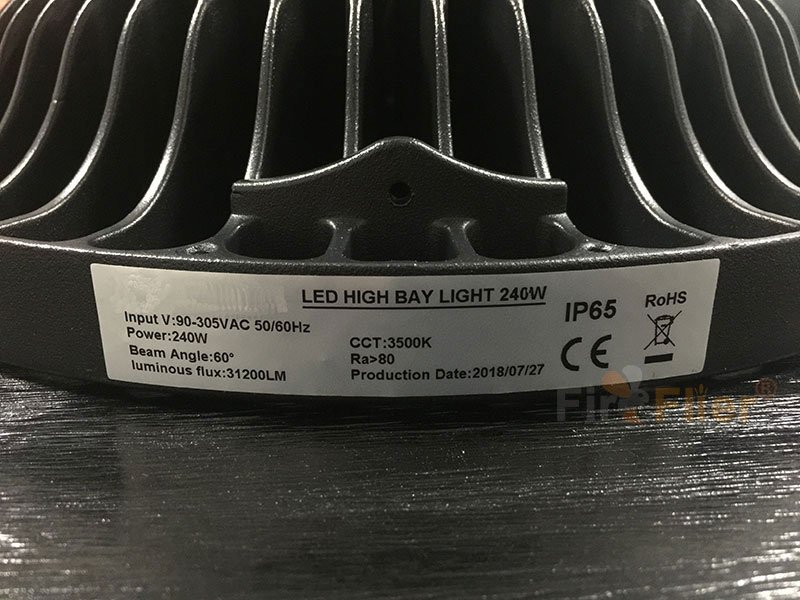 Etiqueta de luz LED de gran altura UFO