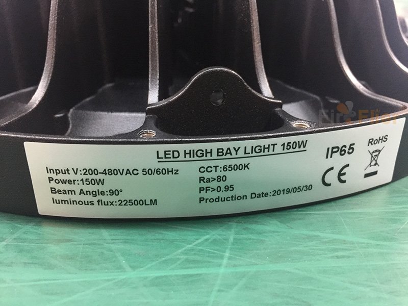 347V 480V LED ضوء ارتفاع خليج