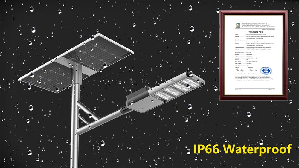 IP66 Waterproof solar street light