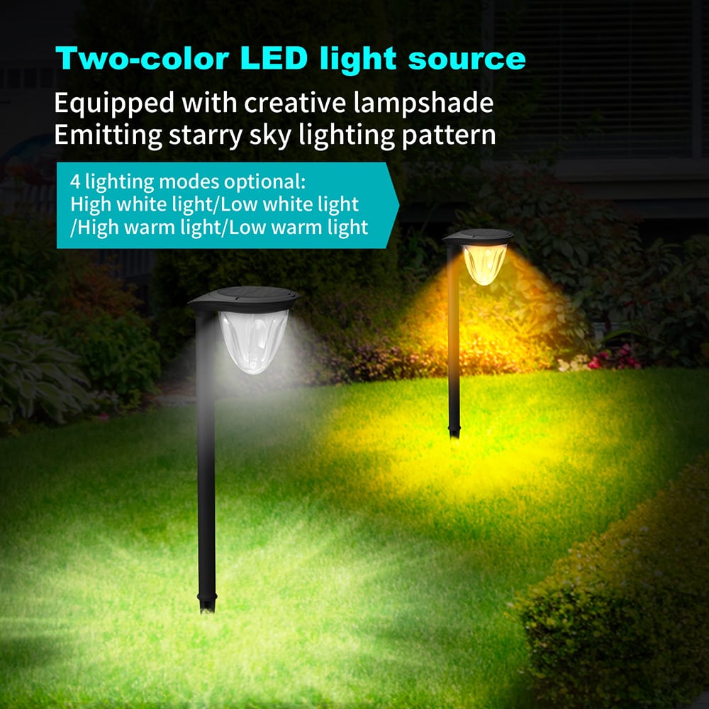 warm white solar garden light