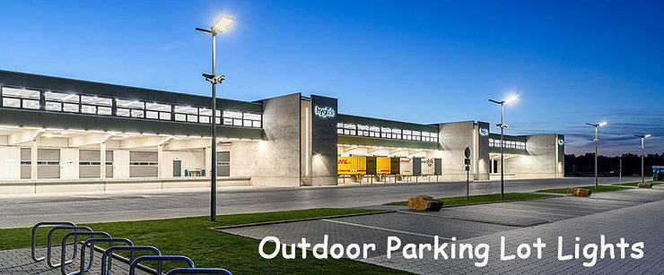 Exterior parking outlet lot lights