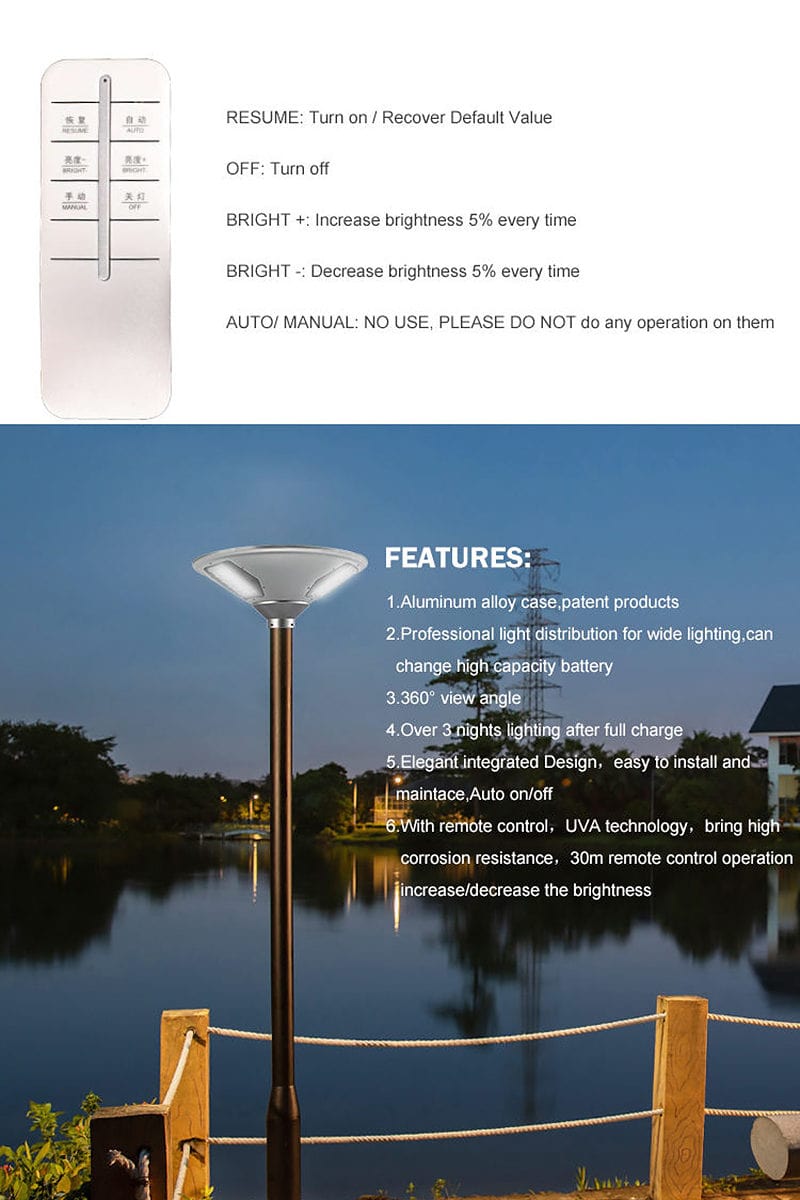 solar garden light remote control